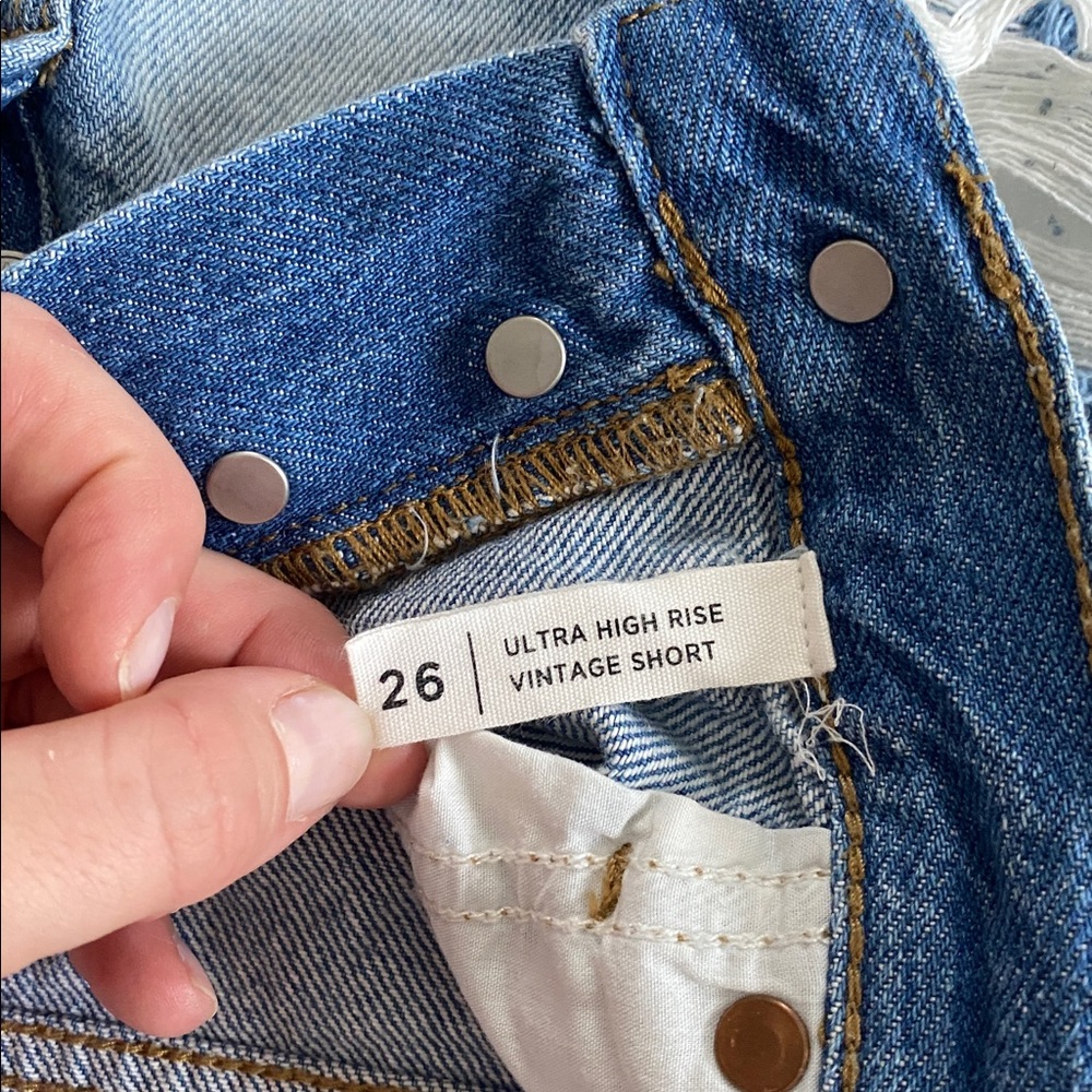 Pacsun Denim shorts / ultra high rise vintage shorts - Picture 4 of 5